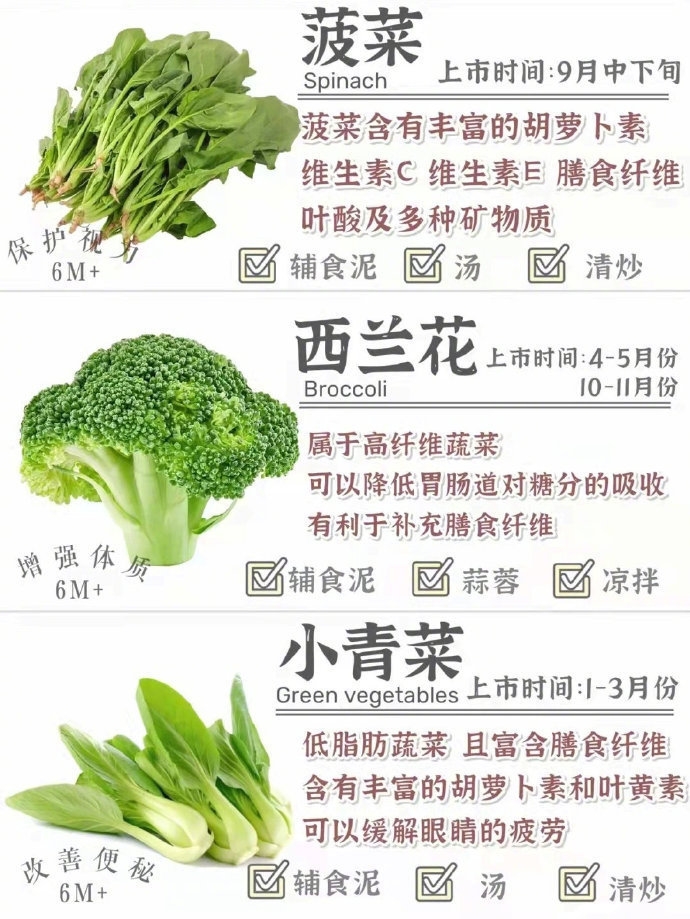 绿色蔬菜说明书