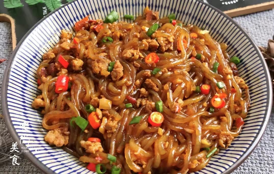 肉末炒粉条开胃又下饭茄汁大虾虾肉q弹鲜嫩做法也简单