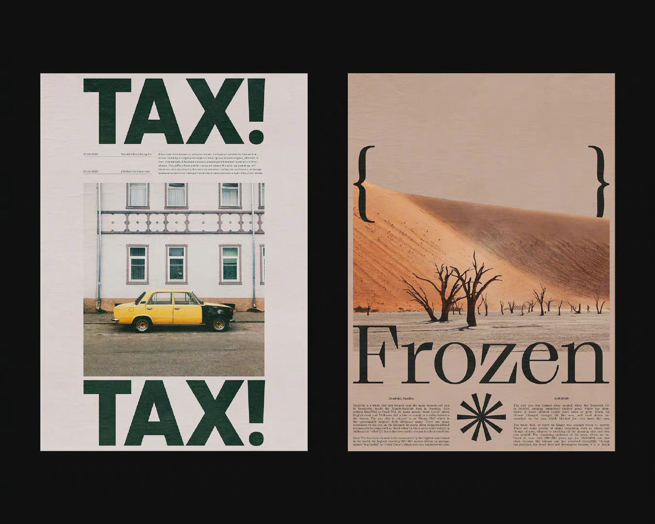 一组图文海报版式设计参考