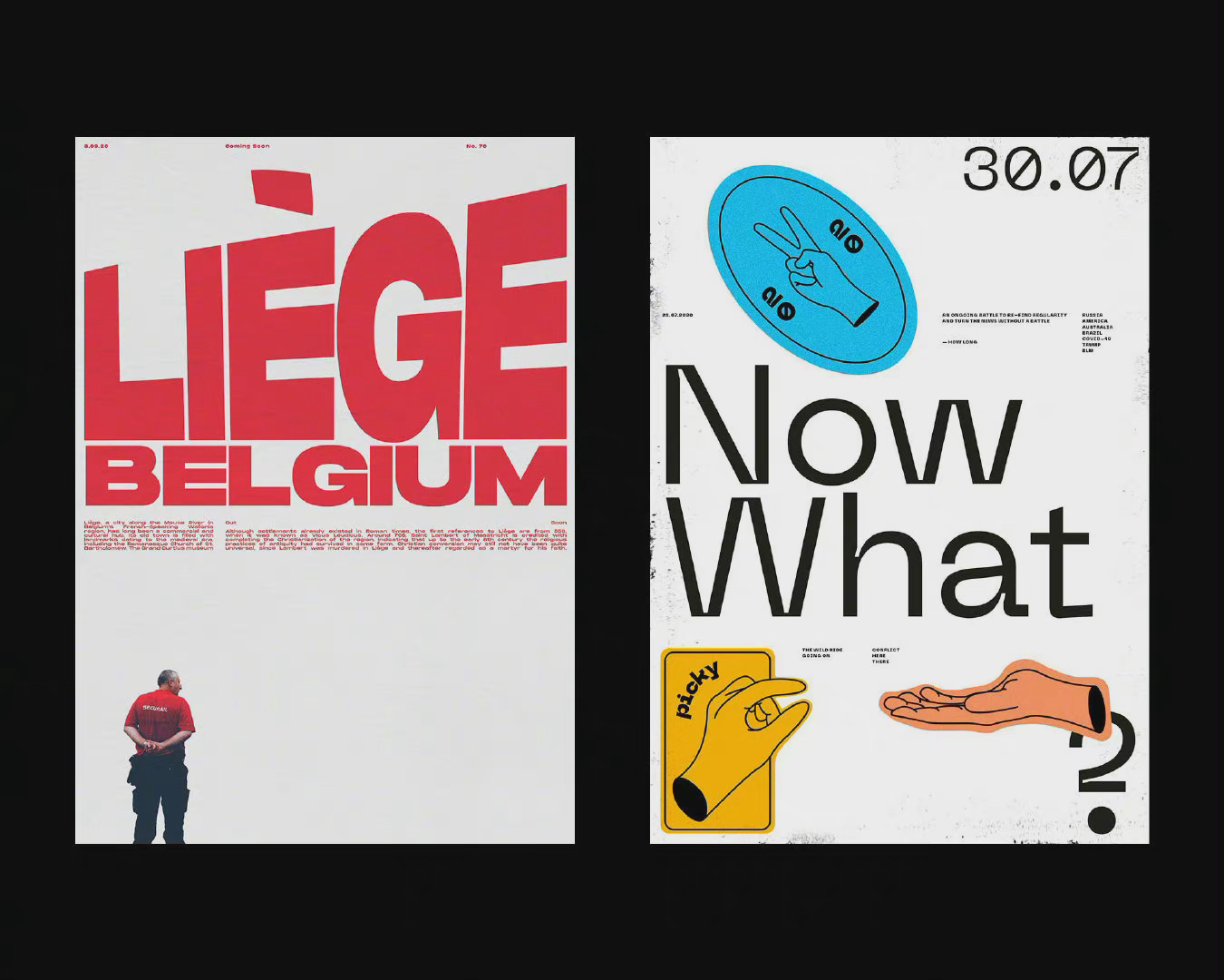 一组图文海报版式设计参考