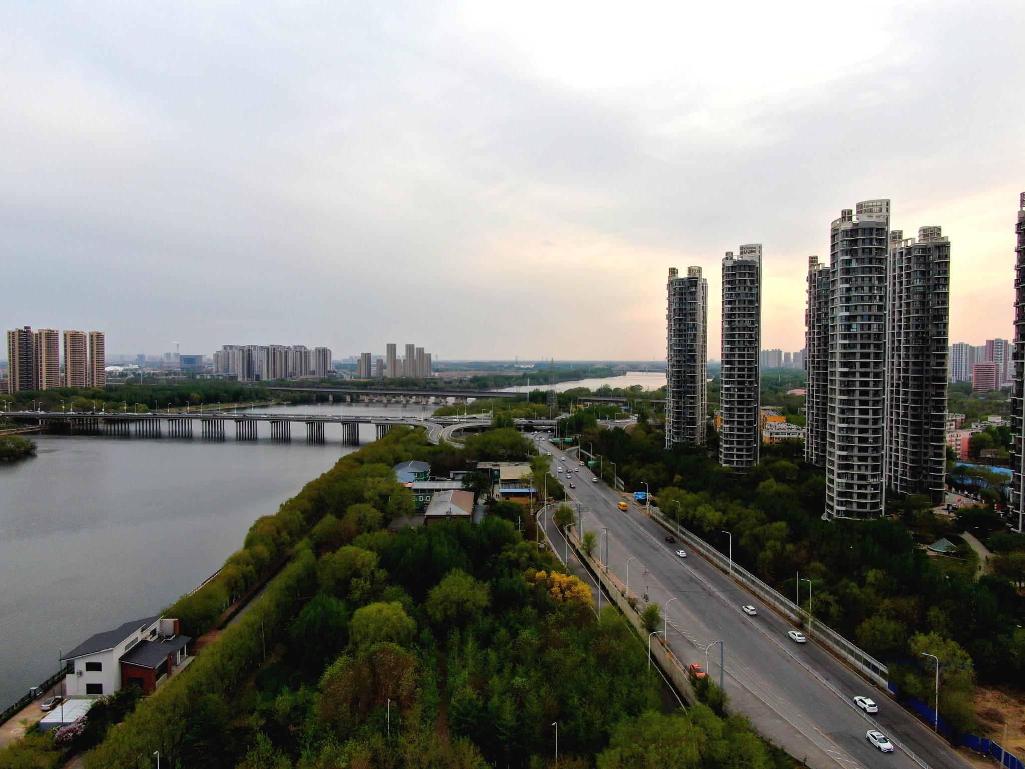 辽宁联合融媒体中心航拍辽宁盛京八景之浑河晚渡