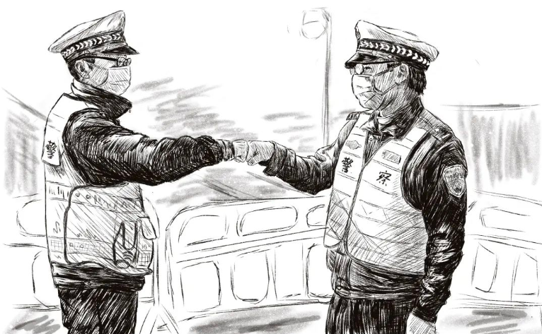 浙江95后警花小姐姐手绘漫画刷屏这些细节亮了