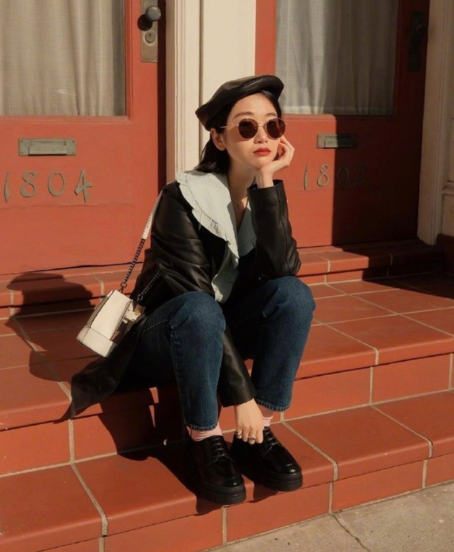 158cm旧金山时尚博主vivid复古摩登的穿搭小个子女生的穿衣典范