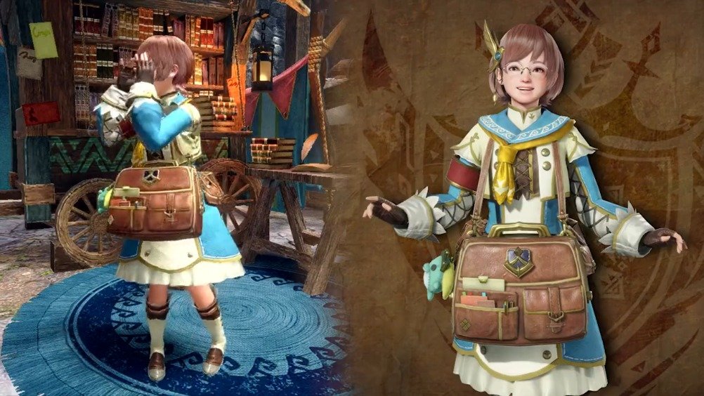 《怪物猎人 崛起 曙光》中的新看板娘展示视频