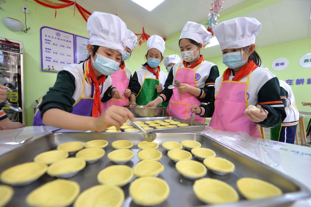 学做面点体验劳动快乐