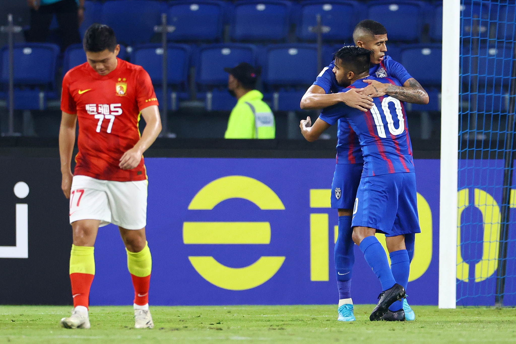 广州队至今没有进球。