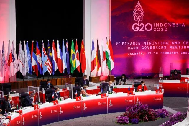 ▲2022年2月，今年G20的首次财长和央行代表会议。图/G20官方网站