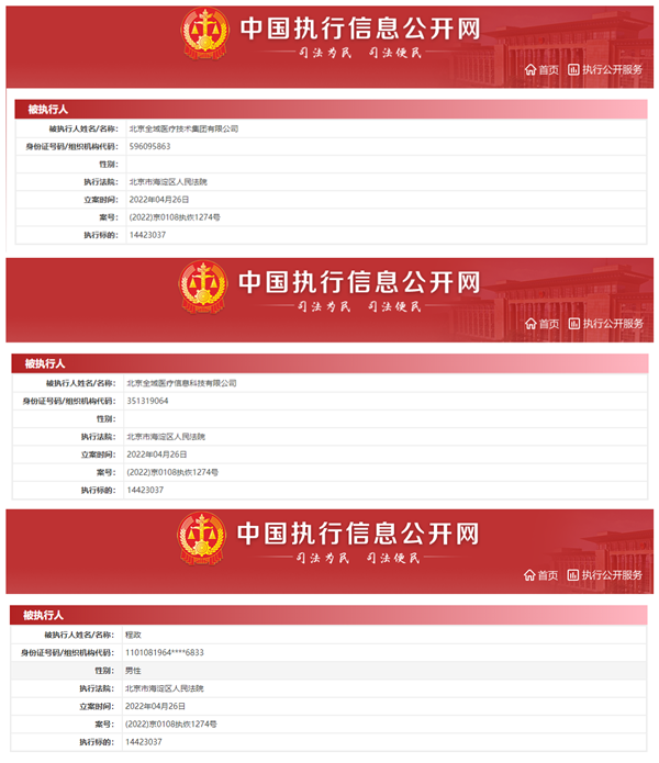 截图来源:中国执行信息公开网