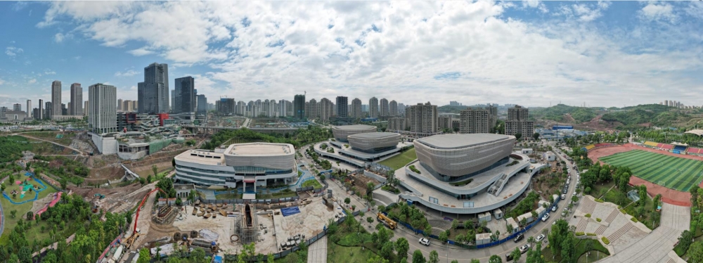 2022重庆市全民健身摄影比赛鸟瞰渝北全民健身中心