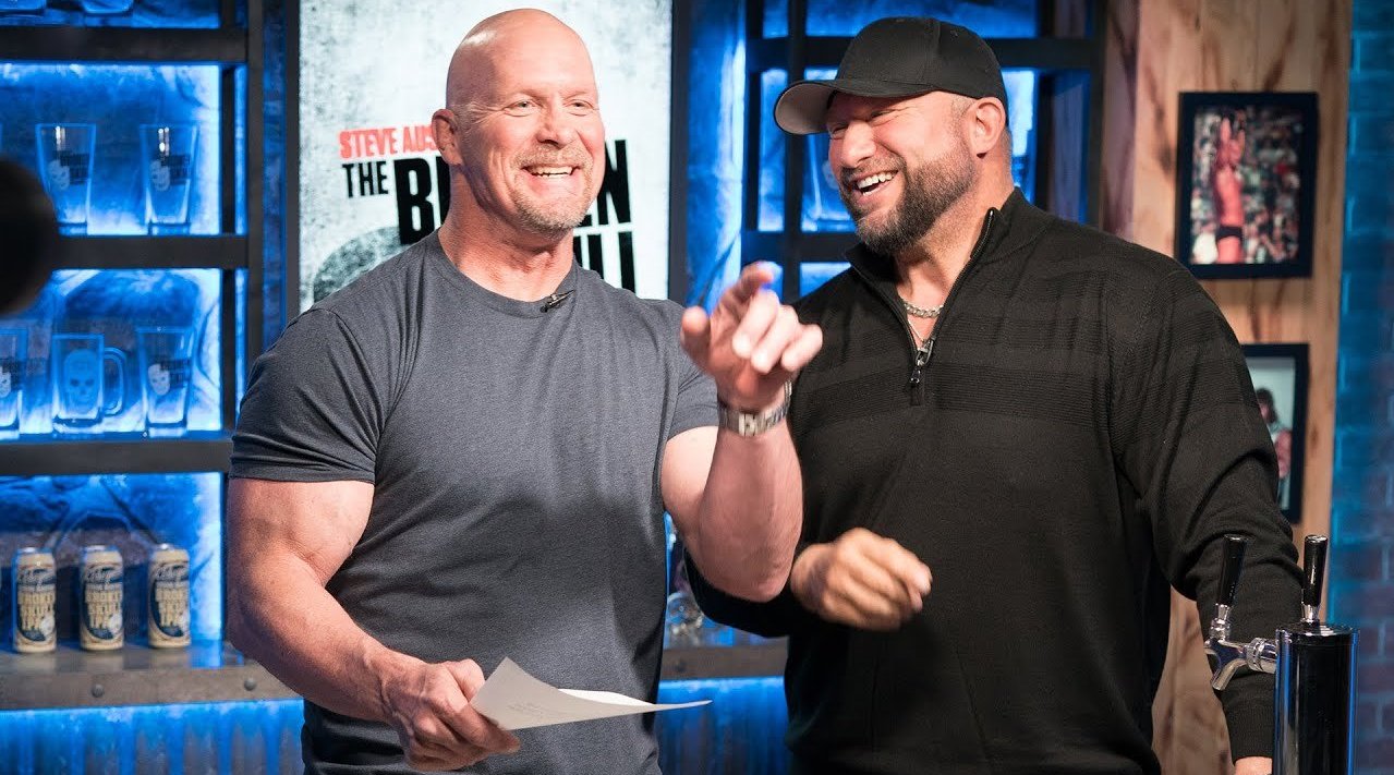 冷石史蒂夫奥斯汀steveaustin吃瓜吃到自己头上吃瓜布巴雷达德利1分28