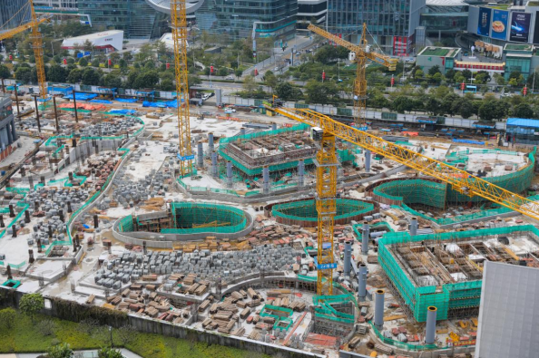 “站城一体”！前海综合交通枢纽首批地下空间封顶|交通枢纽|地块|空间_新浪新闻