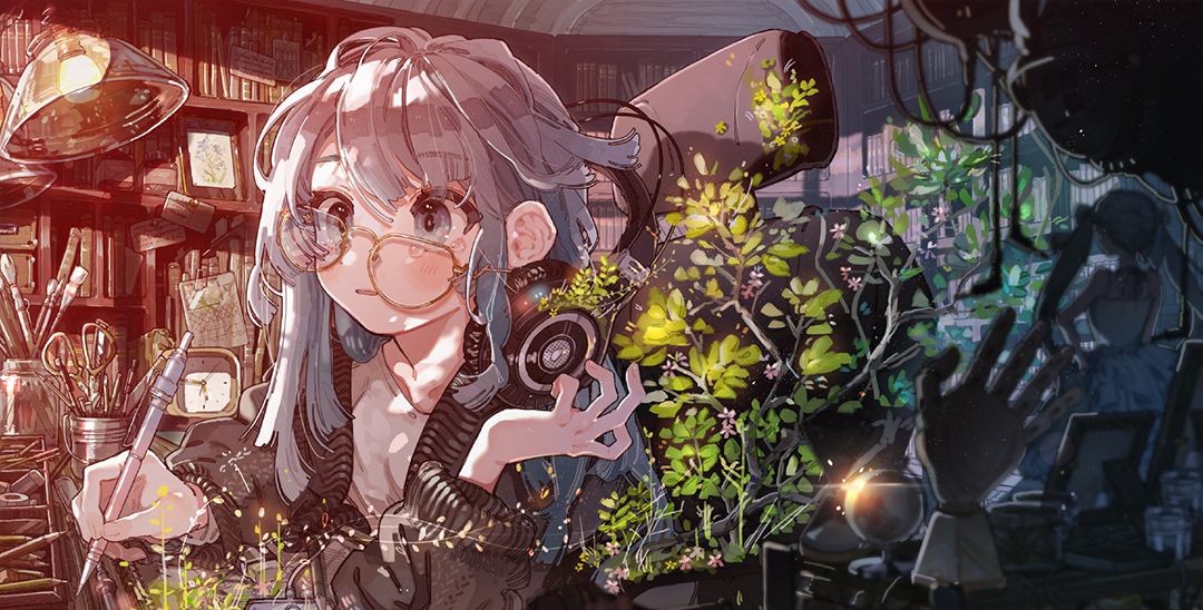 童话风格的q版人物插画设计很有日系画风的味道