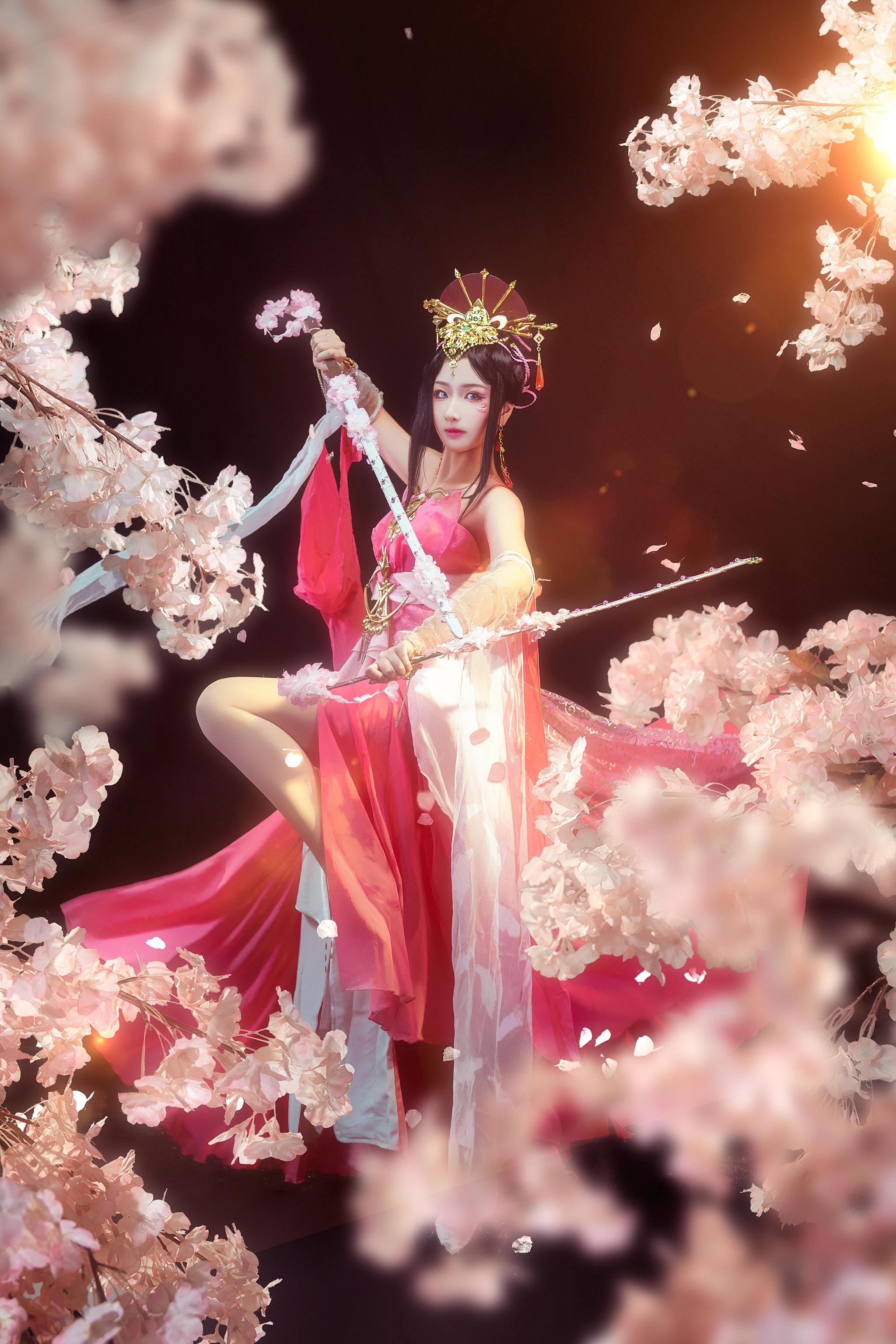 剑侠情缘网络版叁七秀粉盒子cosplay