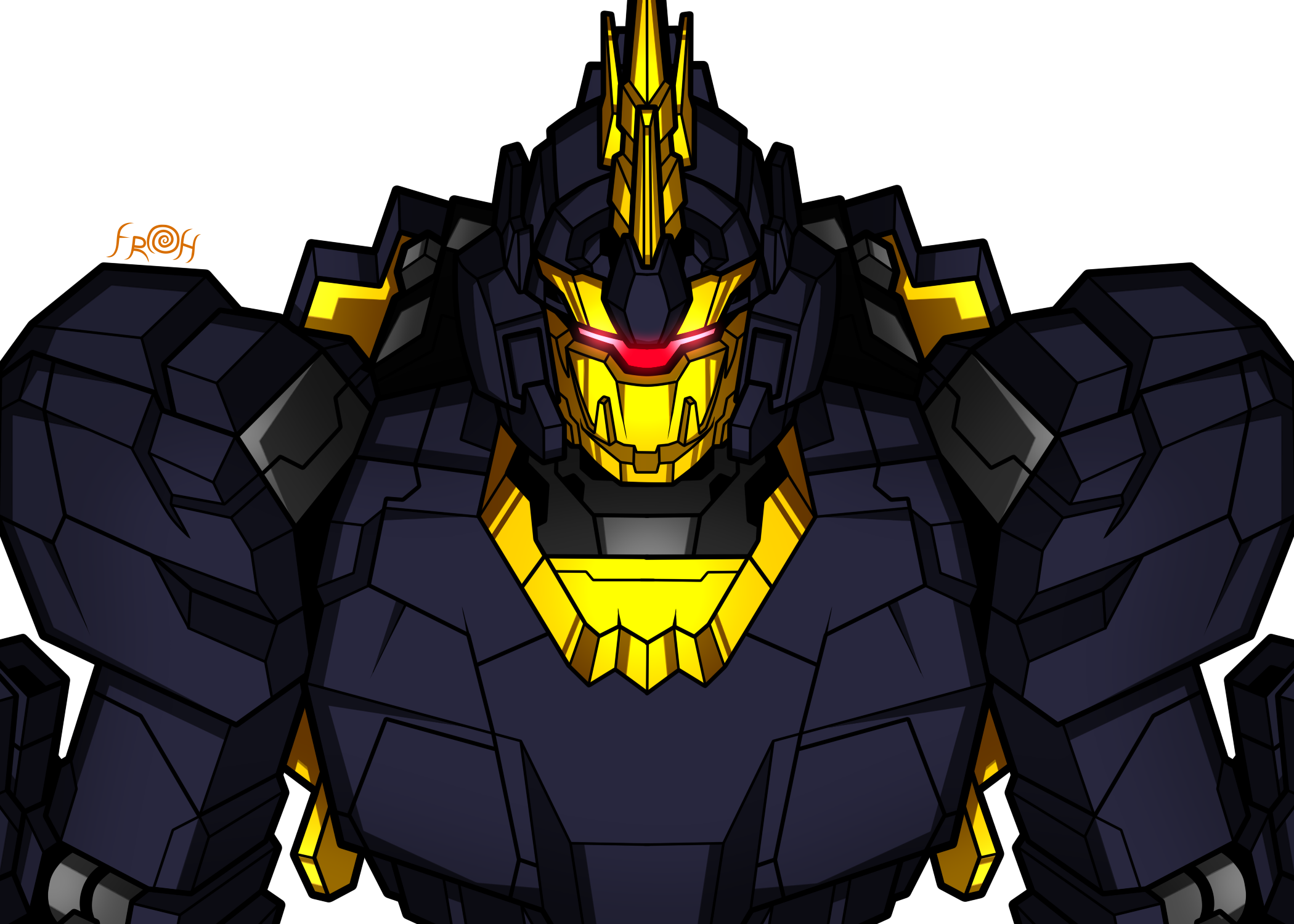 各款独角兽高达胸像插画大家喜欢哪张