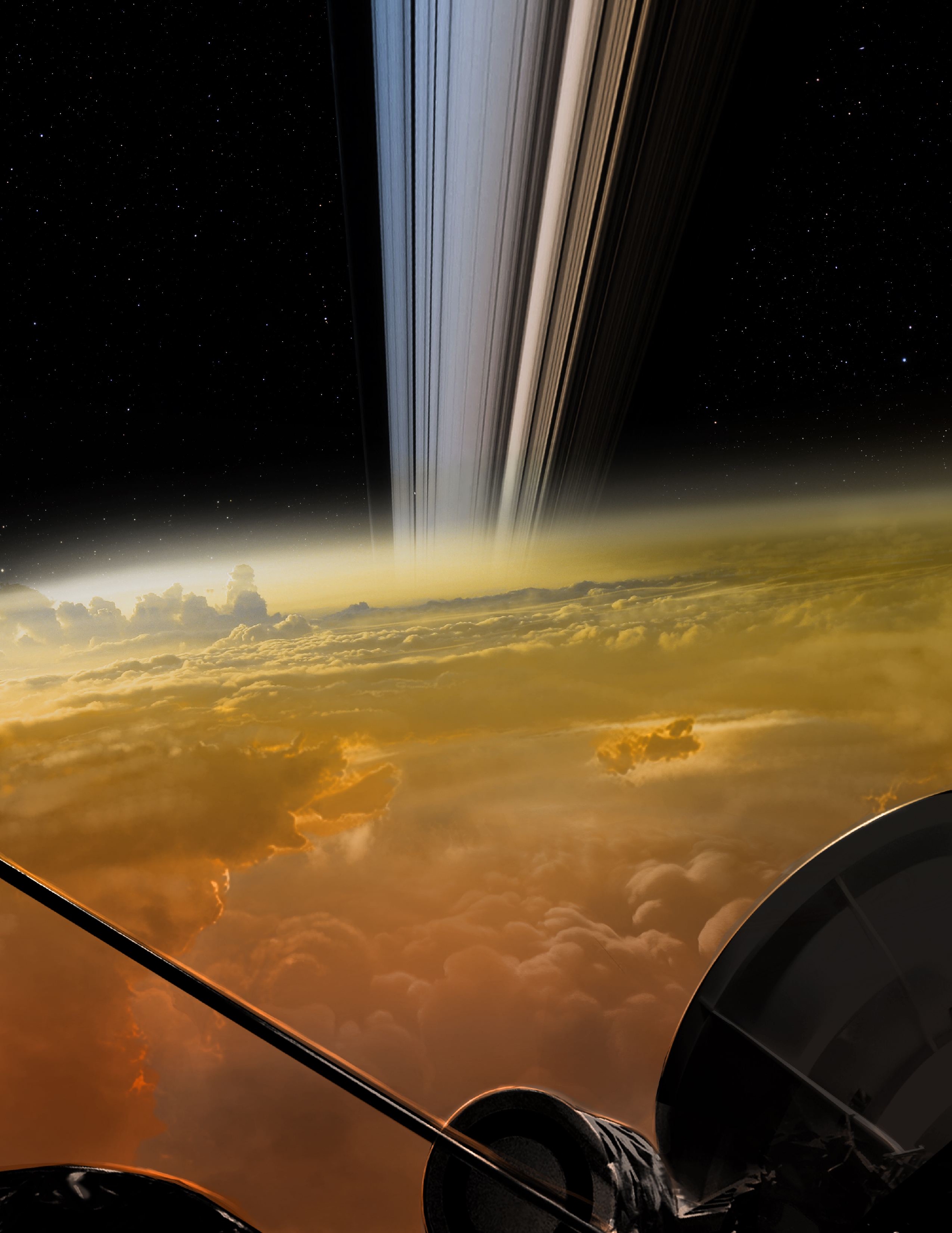 连续观测土星20年卡西尼号传回照片显示土星环内有飞碟