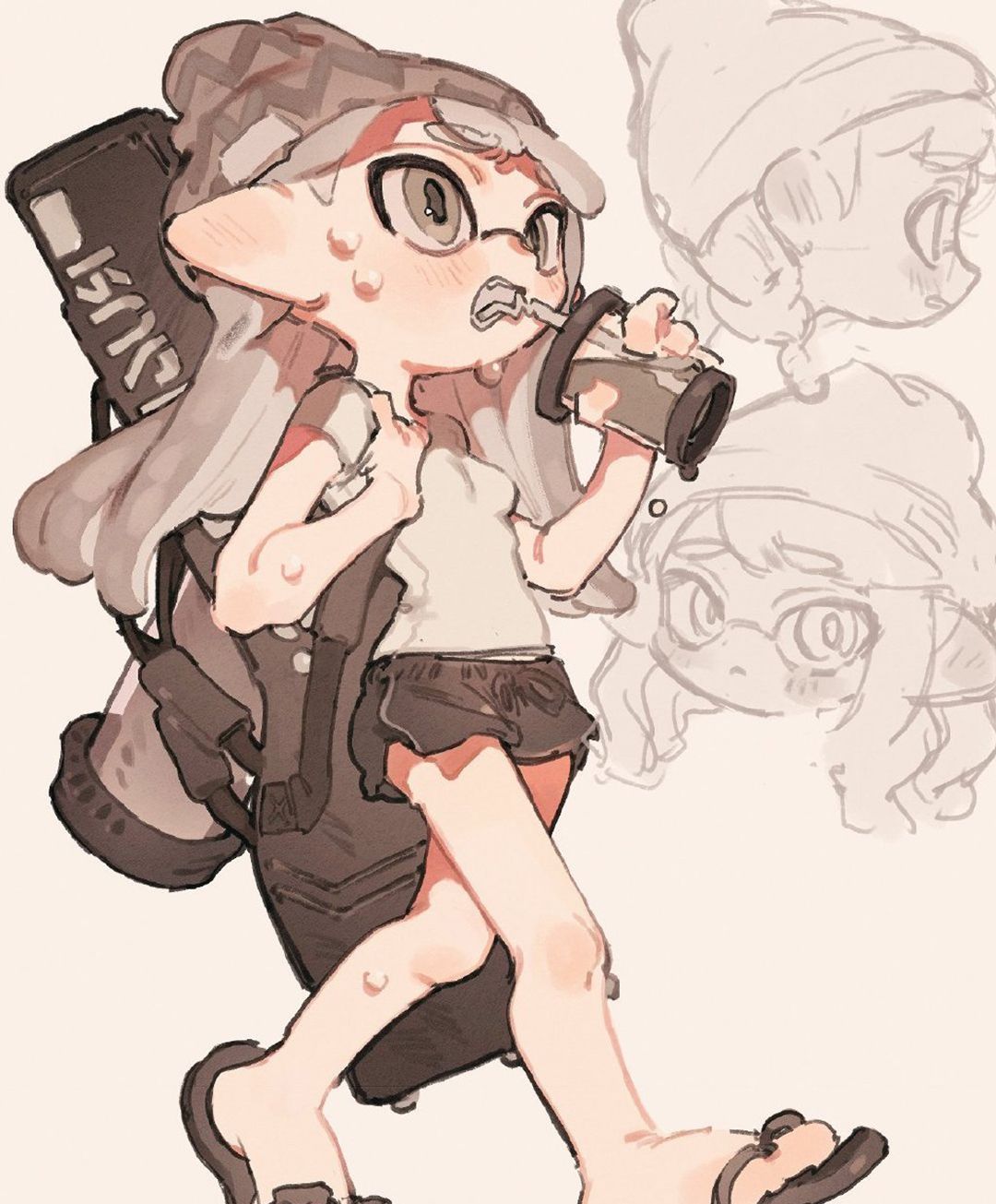 童话风格的q版人物插画设计很有日系画风的味道