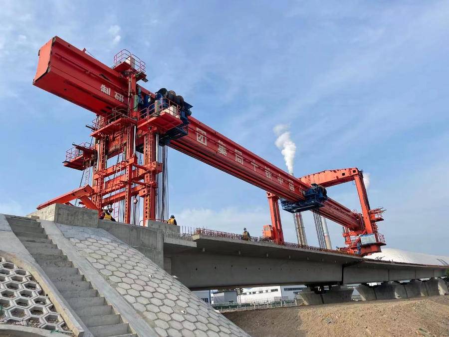 黄台联络线桥梁全部贯通