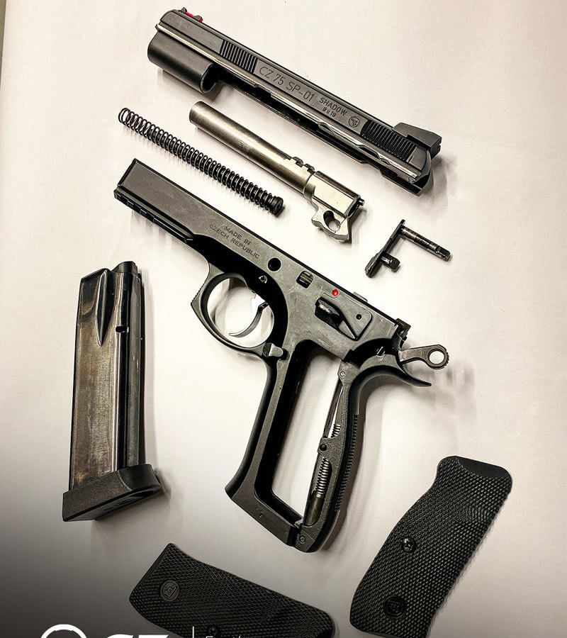 cz75sp01幻影如何生产出来使用cnc技术的竞技手枪