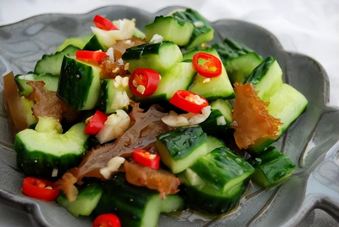 海蜇头拌黄瓜的做法!|海蜇头|香醋|鸡精_新浪新闻