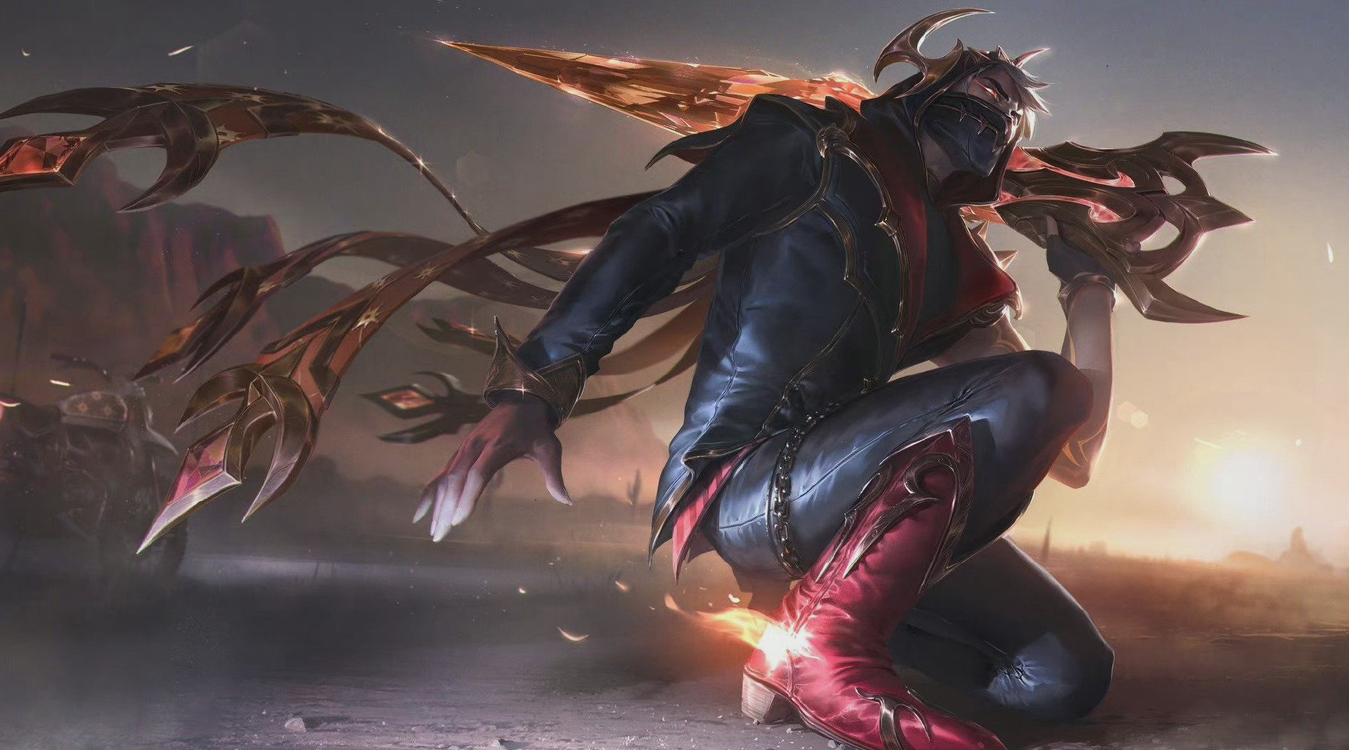 英雄联盟西部魔影泰隆至臻皮肤预览星星红靴皮裤至臻来啦星星大家觉得