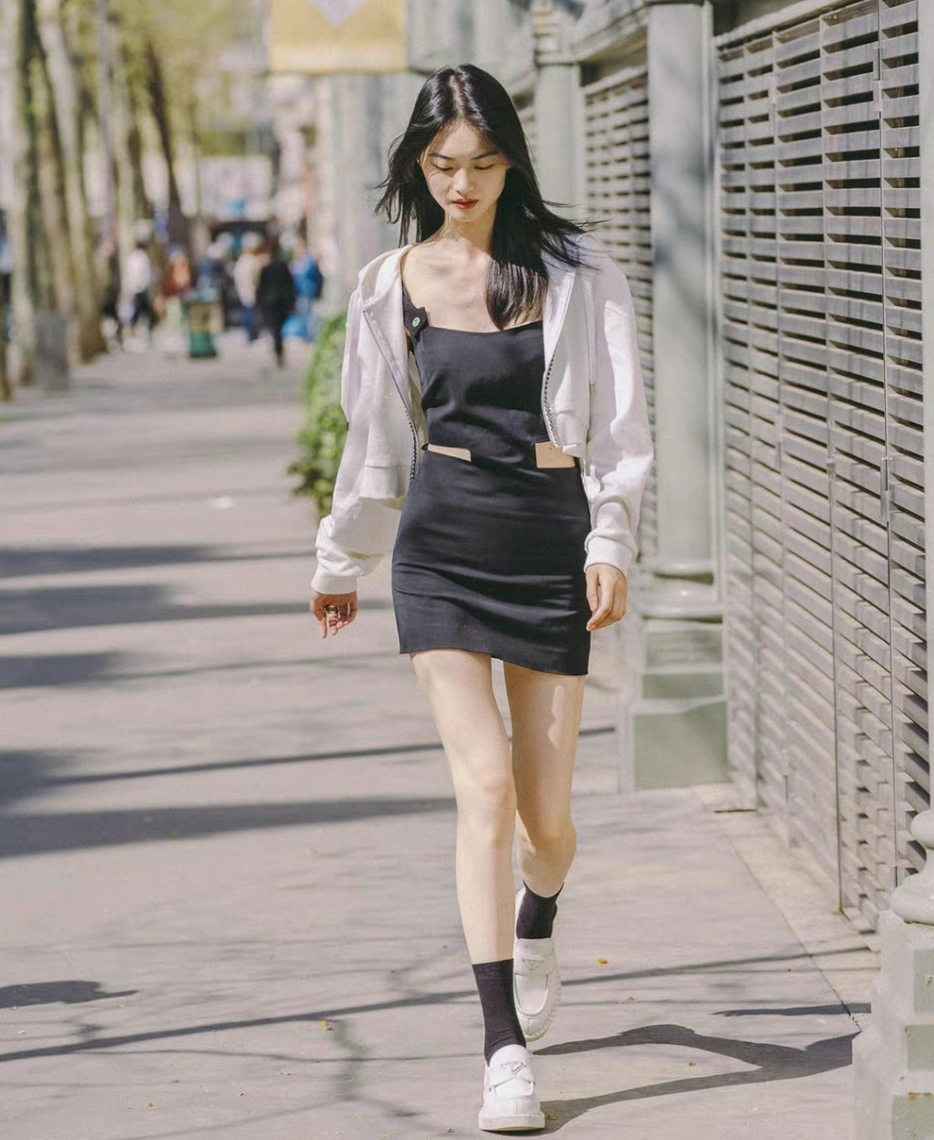 超模贺聪真会穿5套穿搭秀身材又高级是行走的衣架子没错了