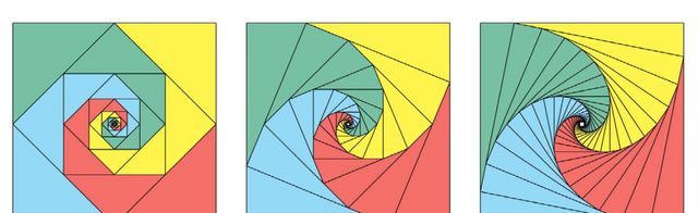 三角形的对数螺线密铺|三角形|螺旋形|螺旋_新浪新闻