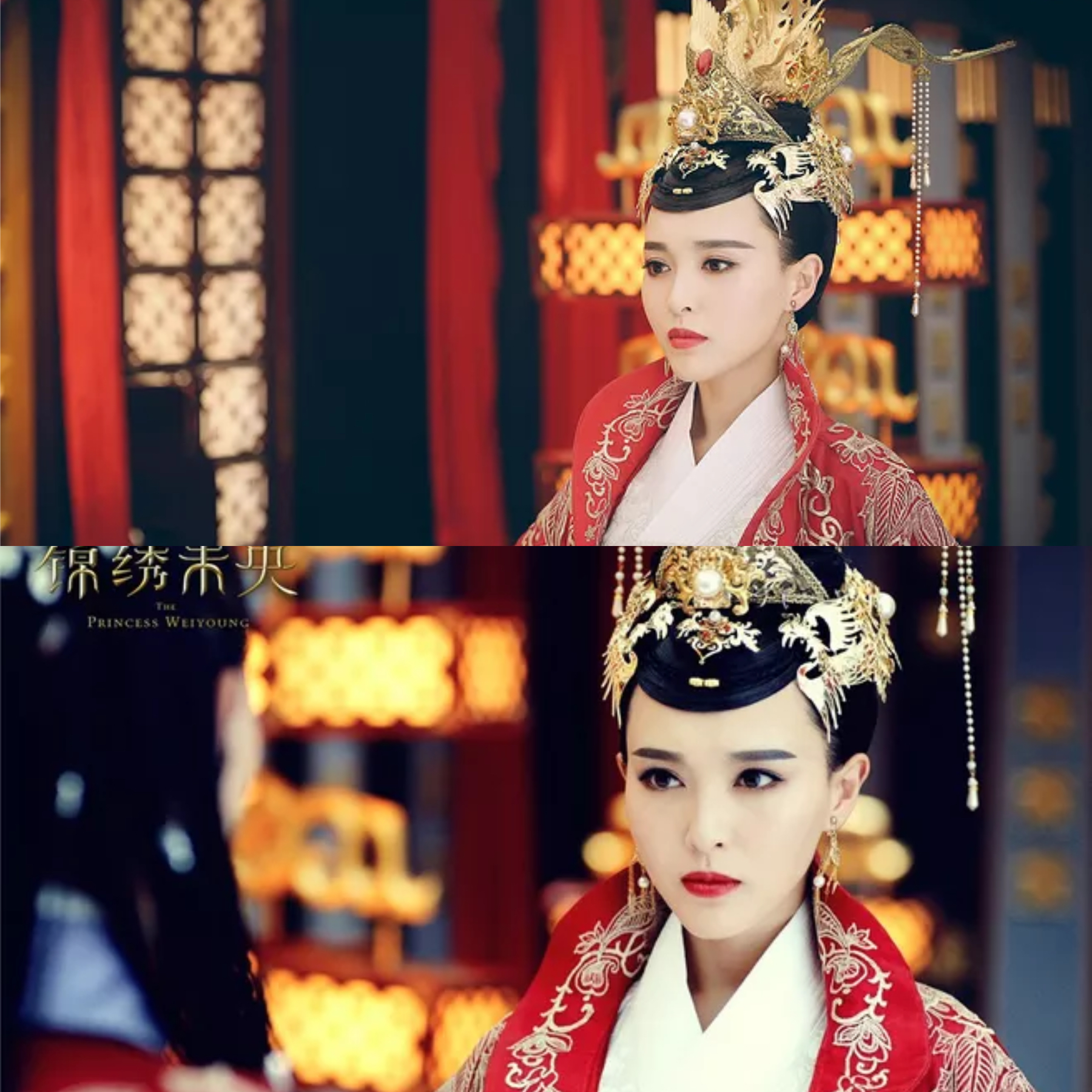 盘点唐嫣的7个古装新娘造型桃之夭夭灼灼其华