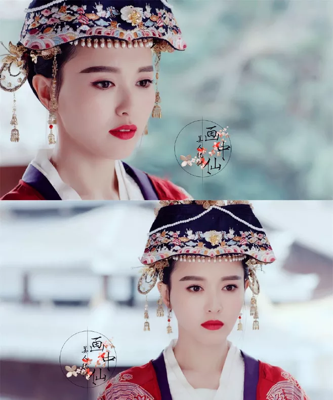 盘点唐嫣的7个古装新娘造型桃之夭夭灼灼其华