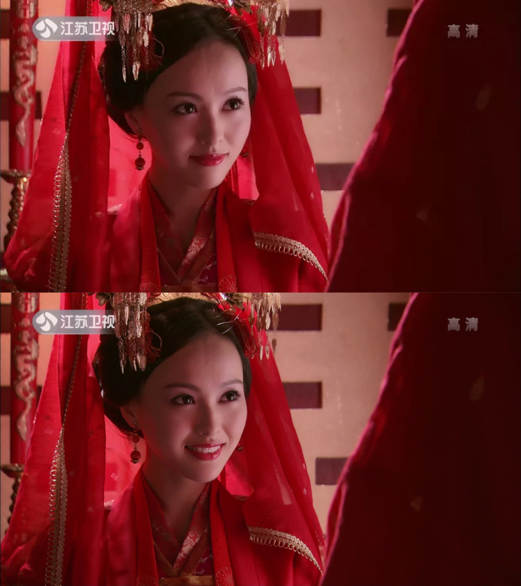 盘点唐嫣的7个古装新娘造型,桃之夭夭,灼灼其华!