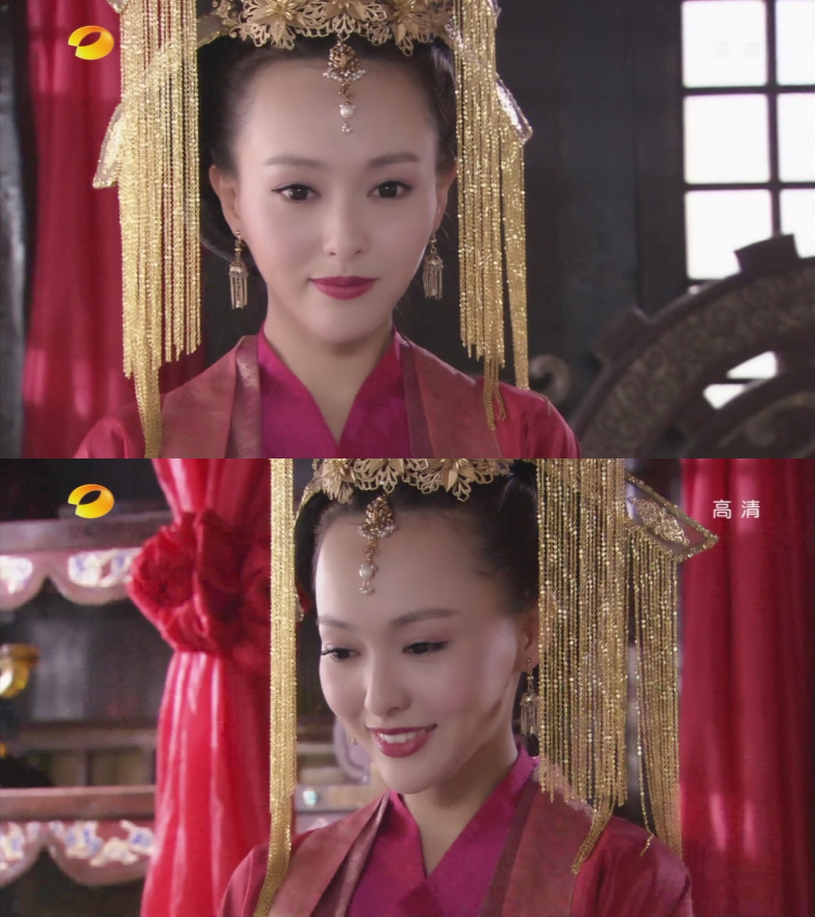 盘点唐嫣的7个古装新娘造型桃之夭夭灼灼其华