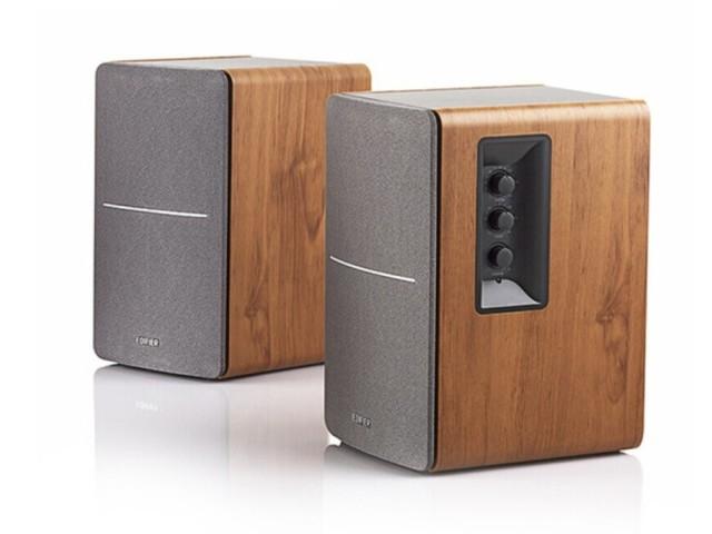 胡桃木音箱漫步者r1200tii桌面hifi音箱秒杀339元