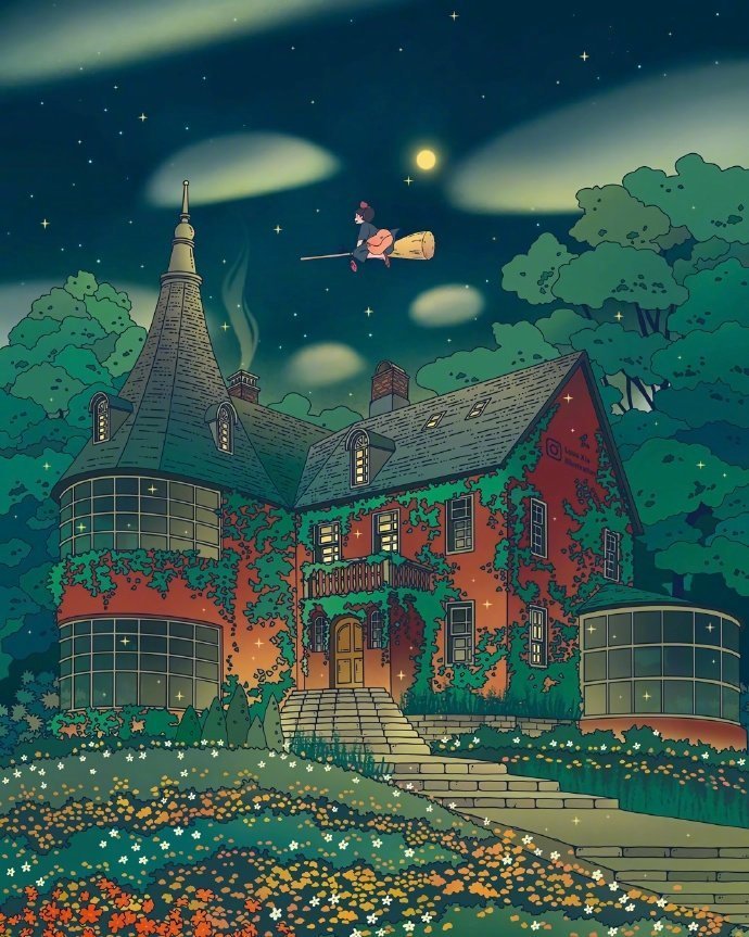 梦境中的童话世界luuuxiaillustration