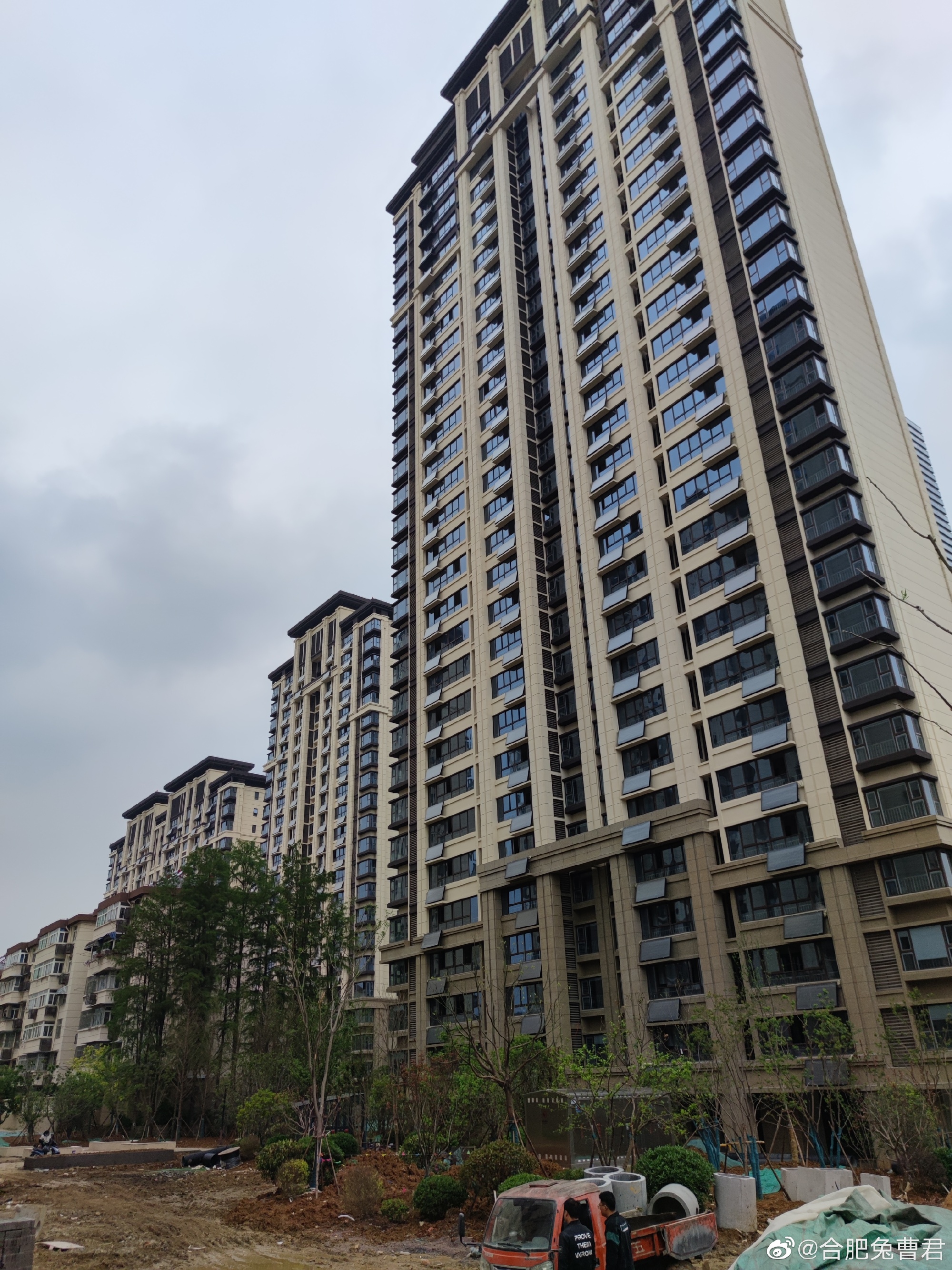 新家蜀山大富鸿学府内部进度曝光正在绿化施工中