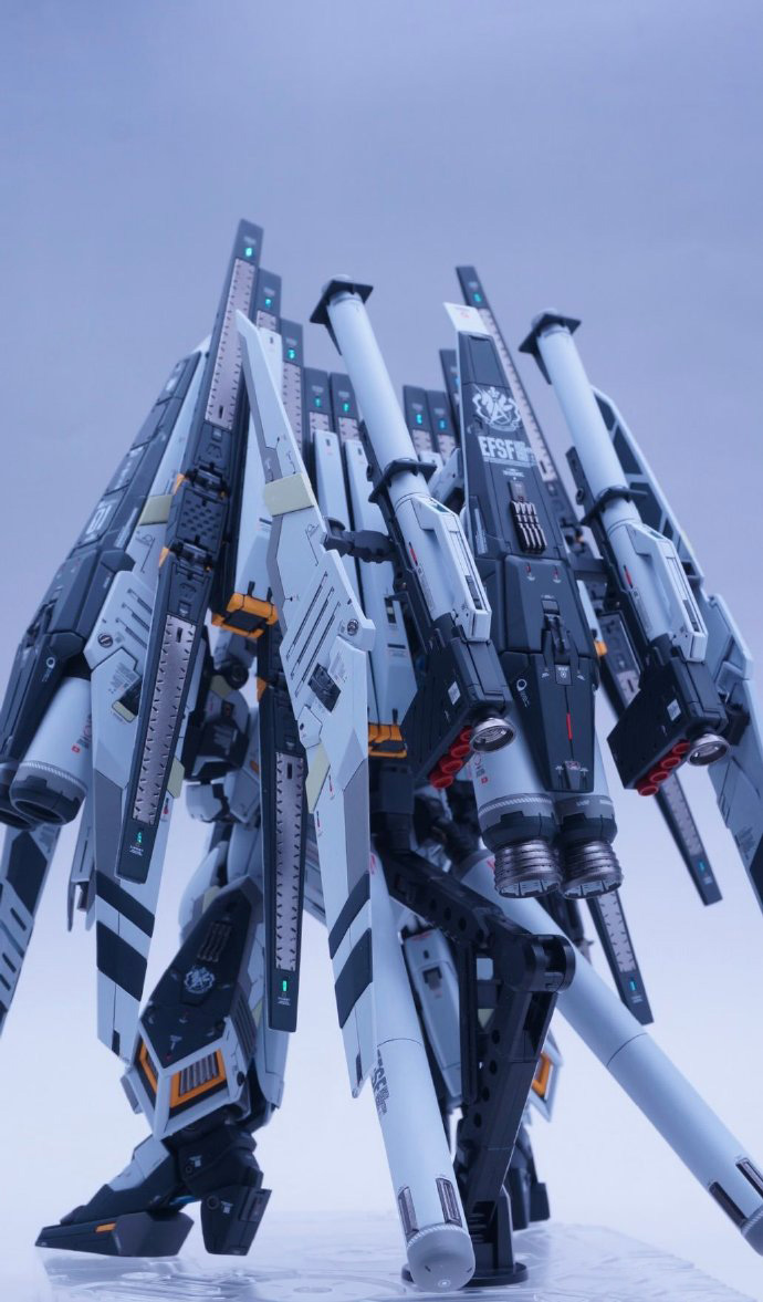 机动战士牛高达模型,hws dff重装备搭载改造