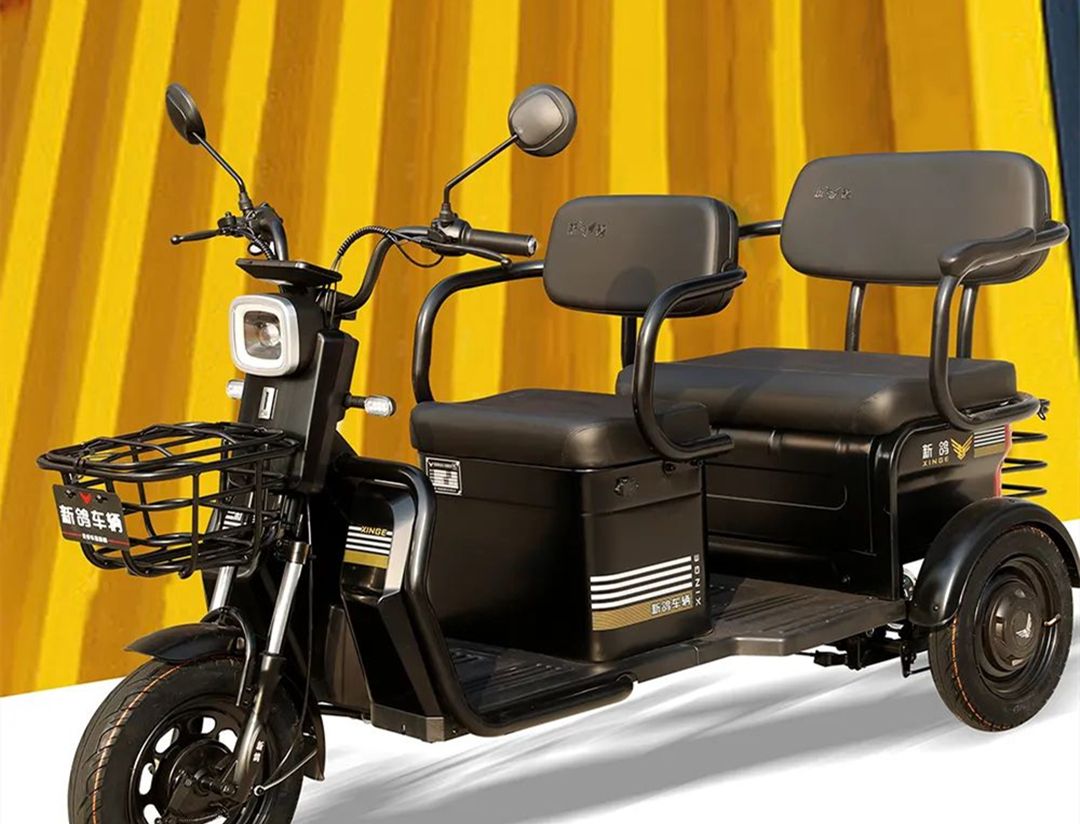 新鸽s3c电动三轮车测评时尚车身设计续航远主打载人出行