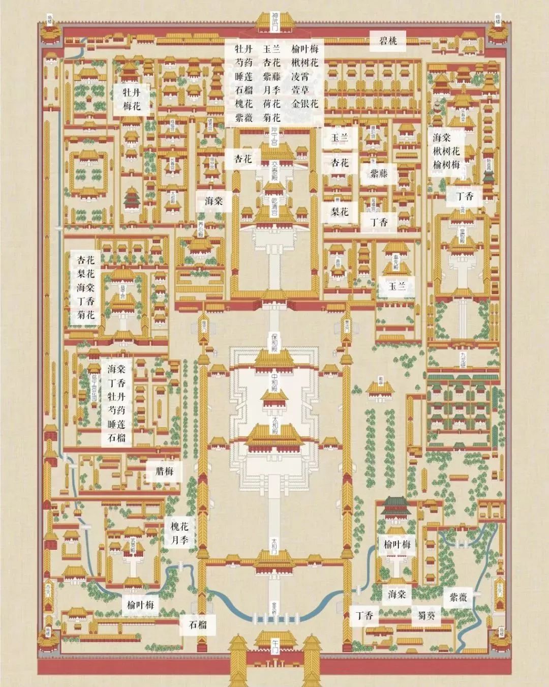 紫禁城分布图高清大图图片