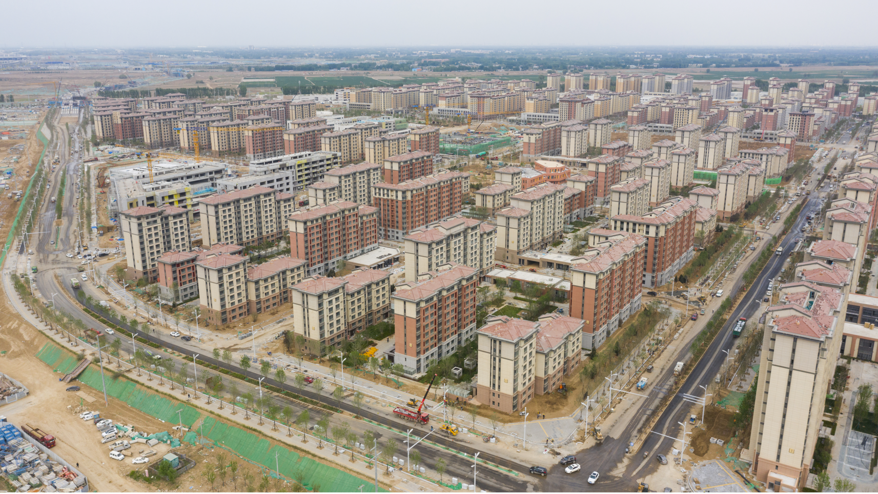 雄东片区a社区一期所有市政道路具备通车条件