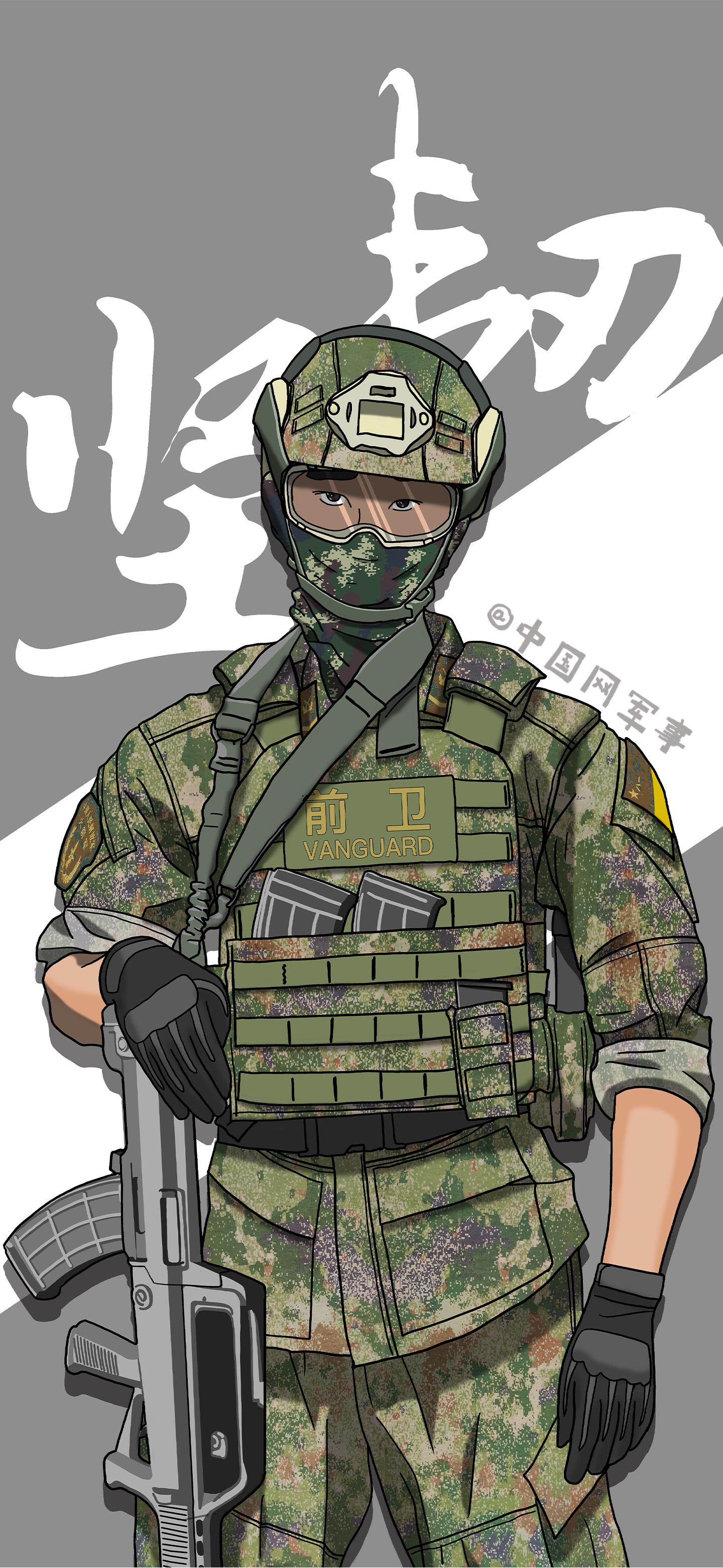 致青春 |一组插画壁纸献给热爱强军的你!__财经头条