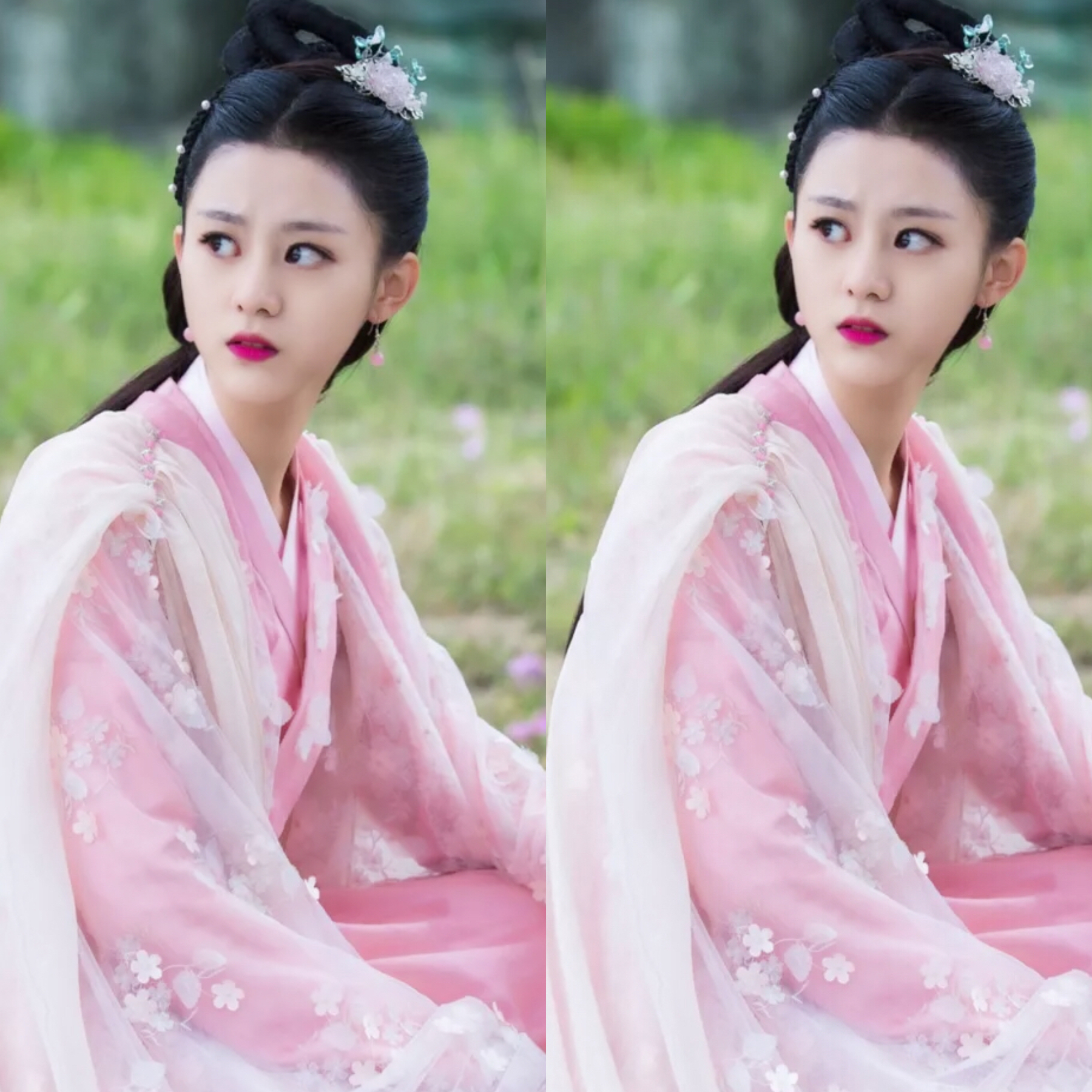 女星古装剧中身穿花瓣衣服:杨紫赵露思鞠婧祎,你觉得谁最美?