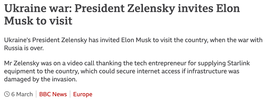 英国广播公司3月6日报道截图。