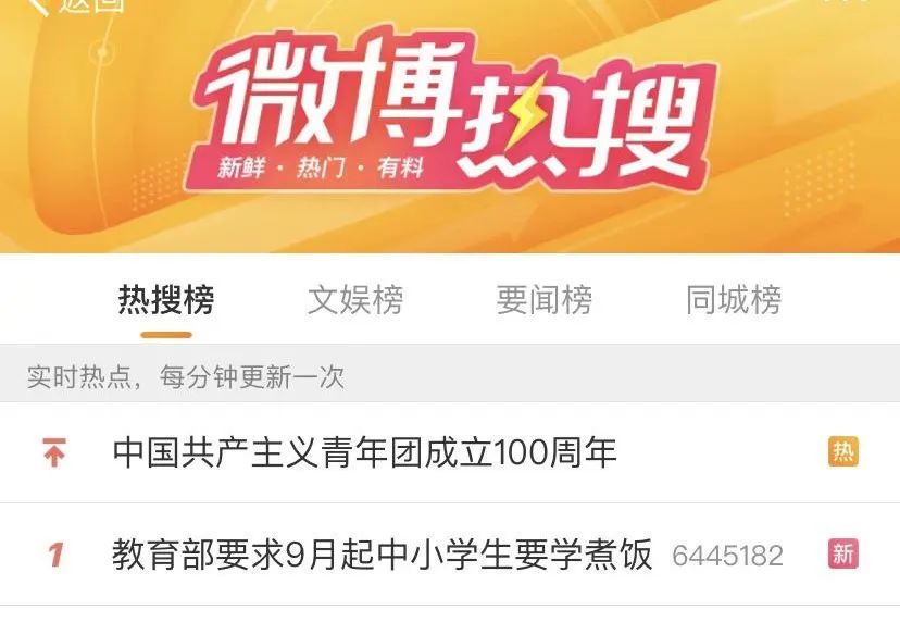 冲上热搜！教育部要求：9月起，中小学生要学煮饭！休闲区蓝鸢梦想 - Www.slyday.coM