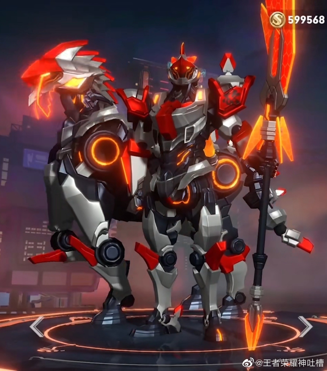 网友自制关羽机甲皮肤关羽同学如果出一款机甲皮肤会不会卖爆啊