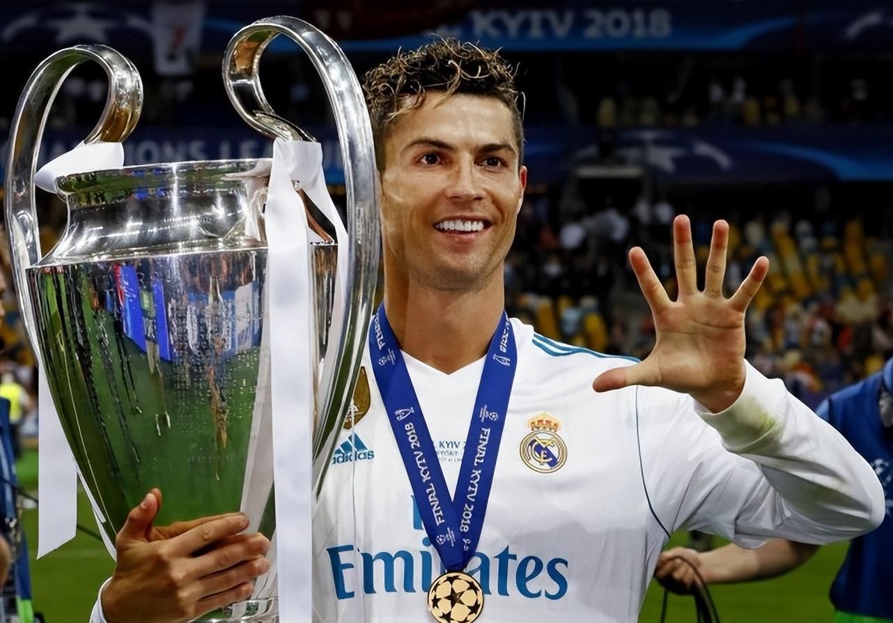c罗被誉为"欧冠之王",他5次拿下欧冠冠军.