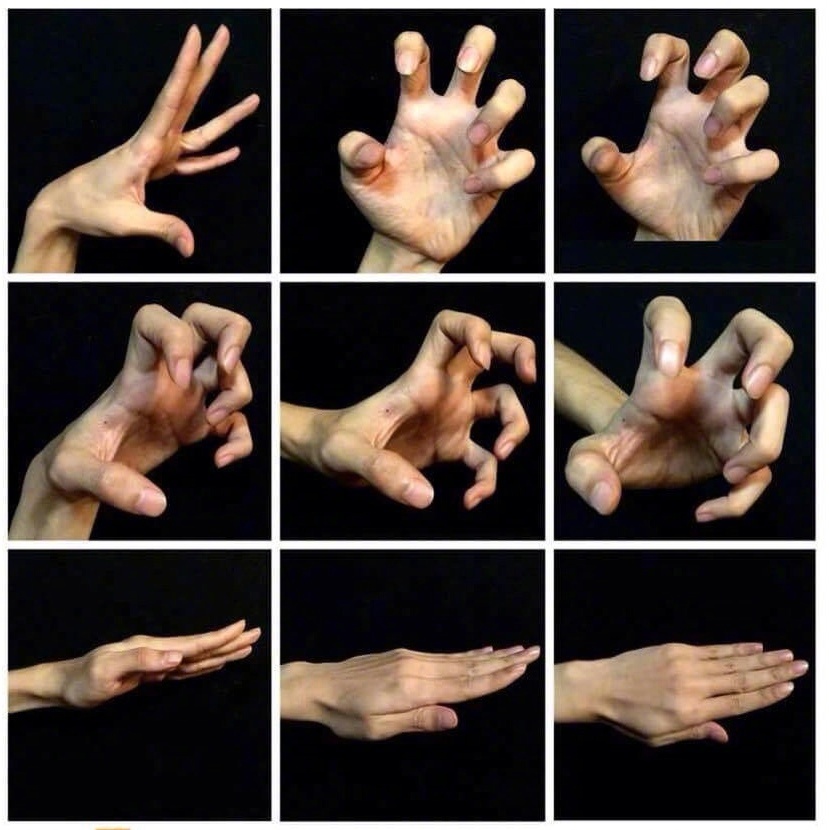 一些全面实用的手部姿势绘画参考