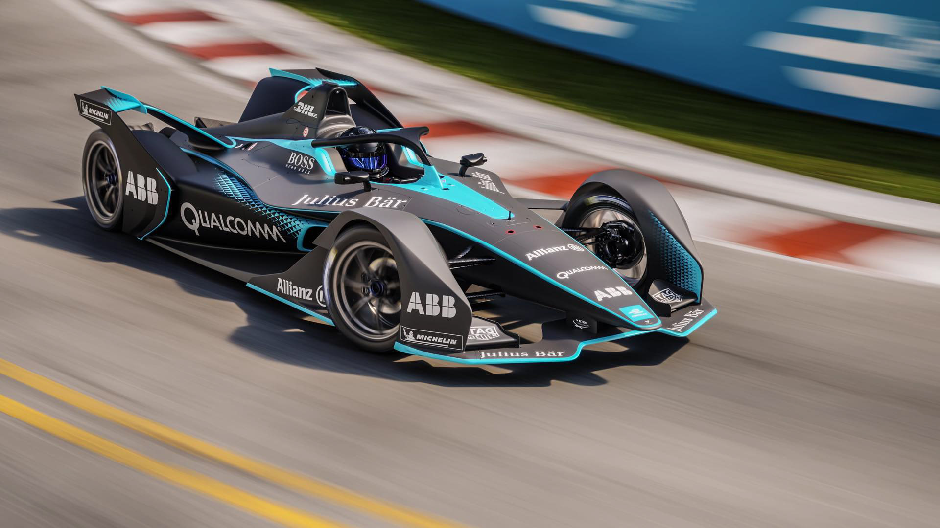 第一代fe赛车(2014-2017)在各种电动赛车中,同样有着大量前沿技术加持