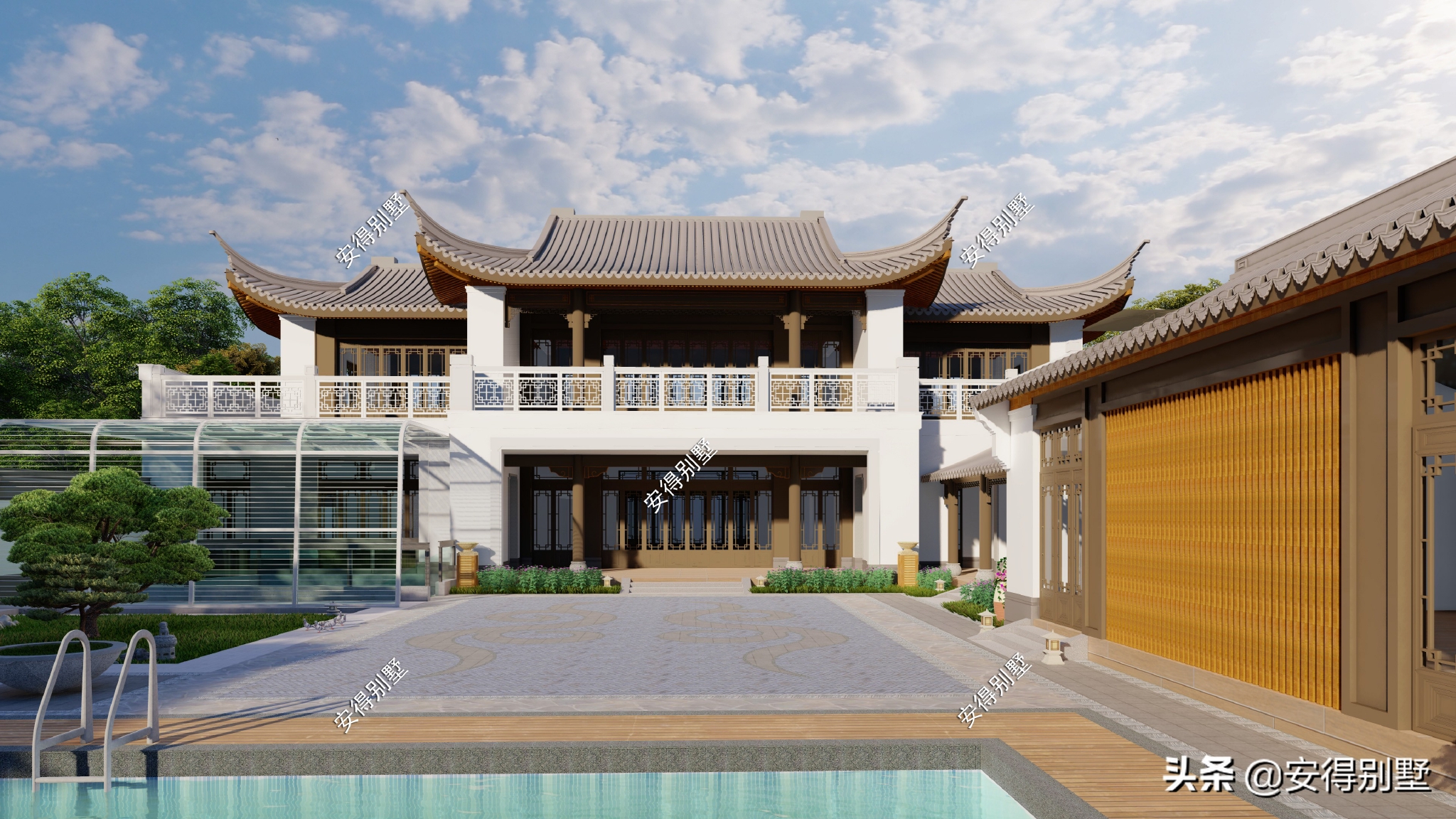 中式四合院别墅设计堪称合院中的豪宅大气雅致悠然自得