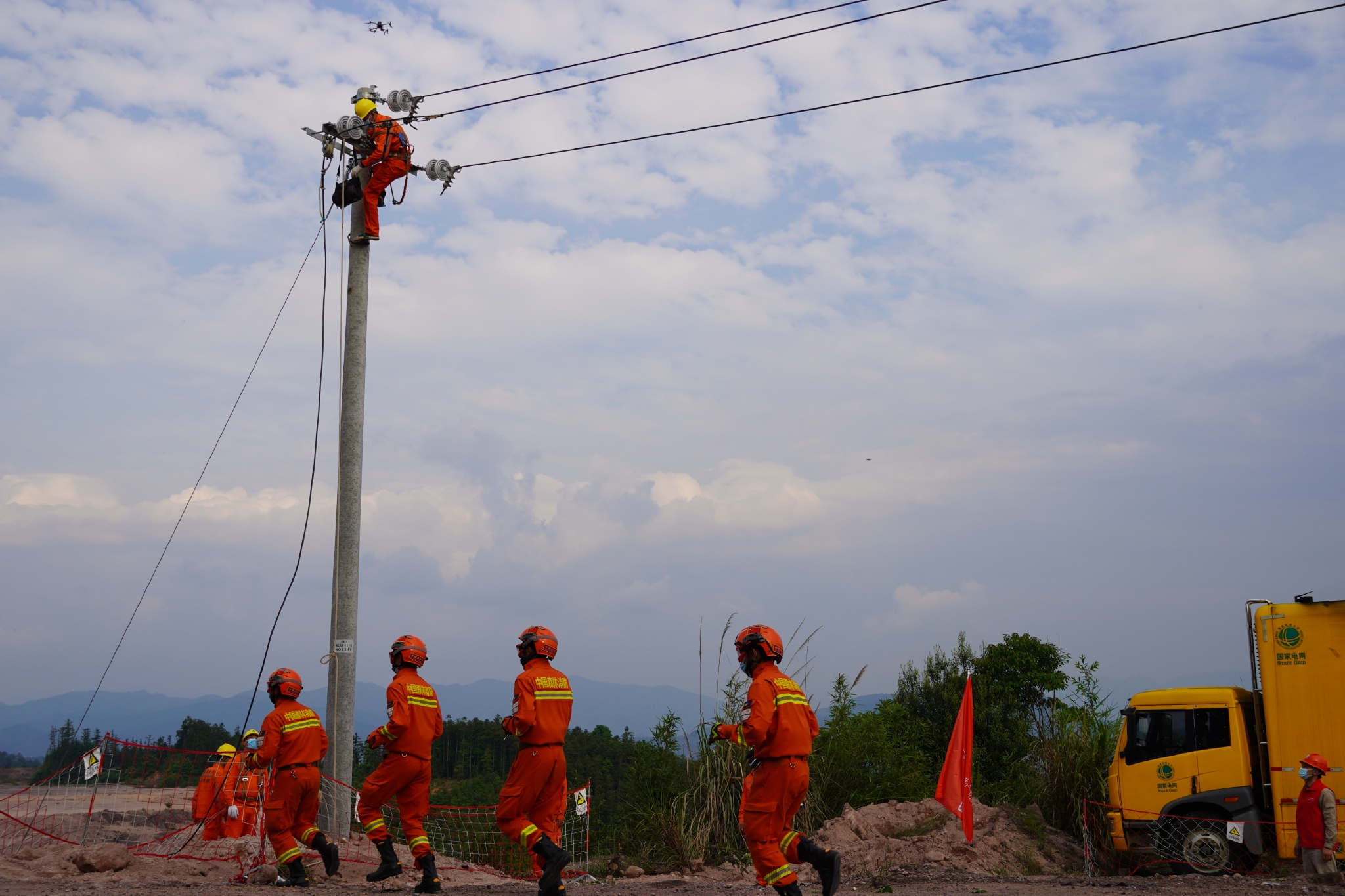 国网福建三明沙县区供电公司提升抢修队伍应急救援能力