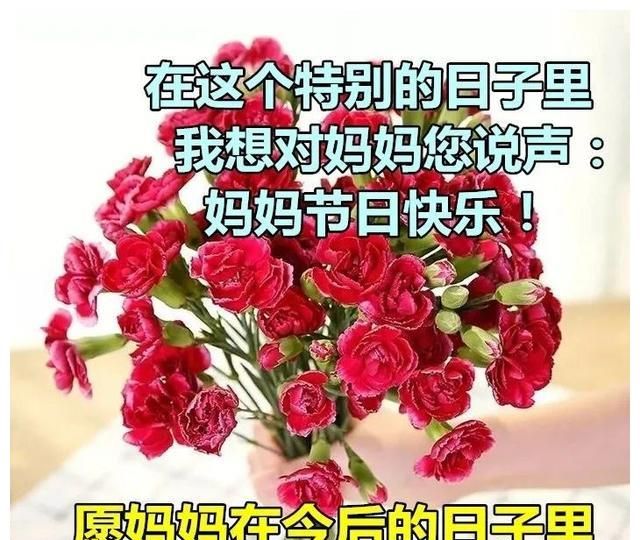 5张温馨暖心的母亲节祝福图带字发给妈妈的母亲节祝福暖心文字