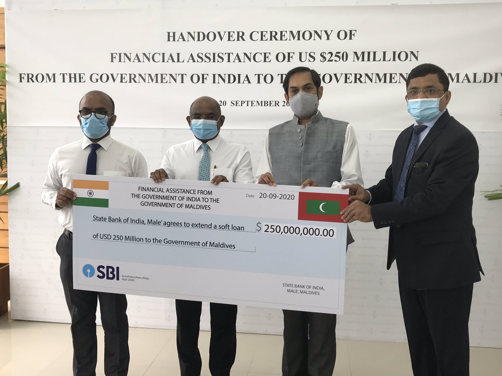 2020年，印度为马尔代夫提供17亿元贷款，被合计是“抗拒中国”