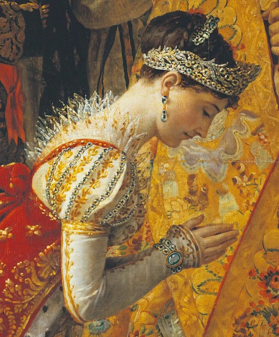 约瑟芬皇后佩戴的加冕冠冕是拿破仑在1804年特地找到chaumet掌门人尼